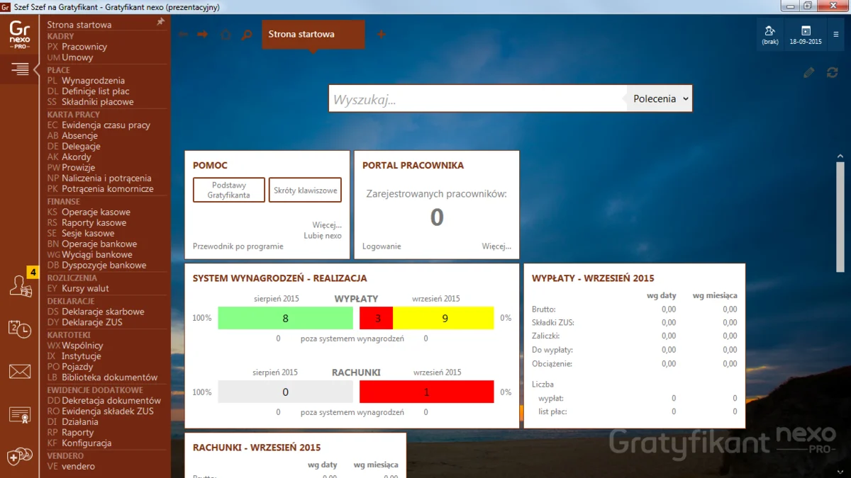 Gratyfikant nexo PRO - zrzut ekranu