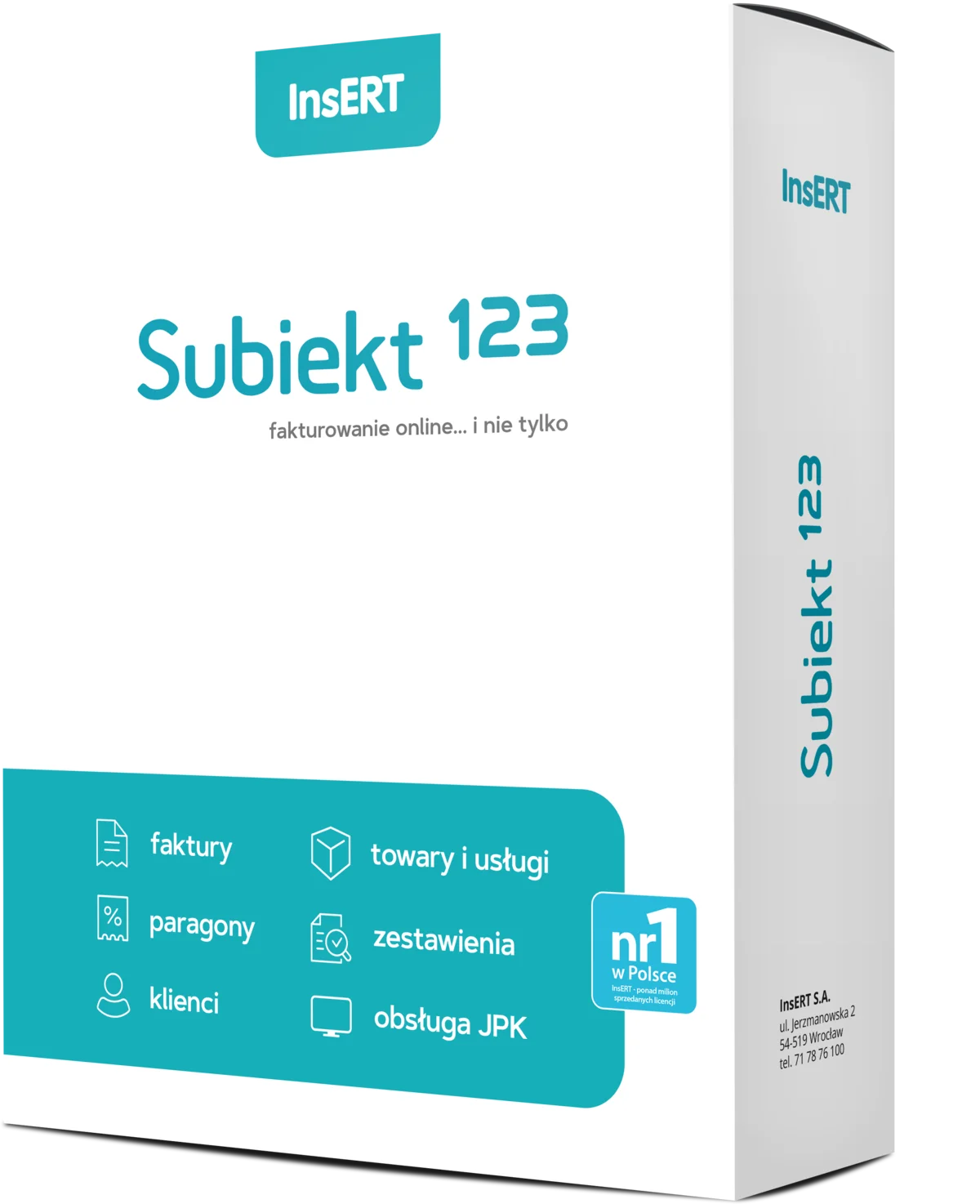 Subiekt 123 - pudełko